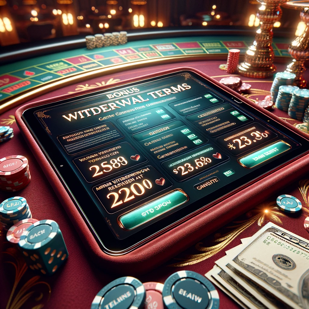 Casino Bonus Withdrawal Terms